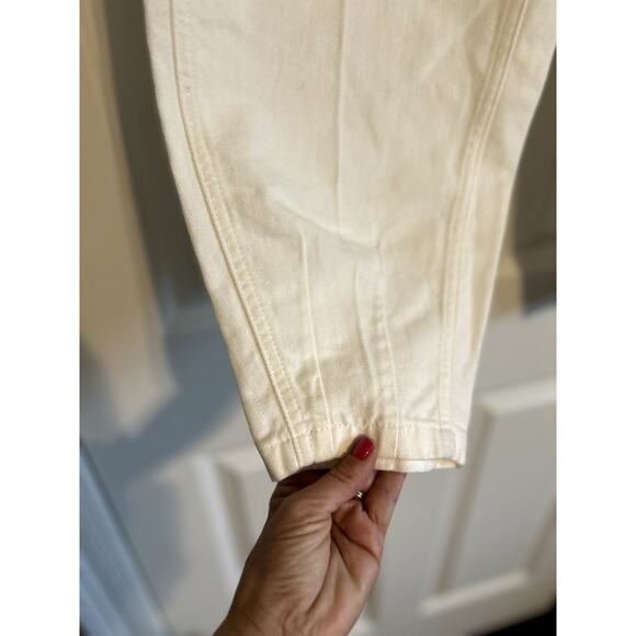 NWOT Ralph Lauren White Barrel Leg Jeans, size 2 - Picture 5 of 5